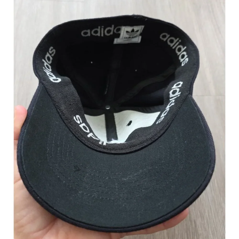 Adidas Originals‎ Trefoil Black A Flex Fitted Hat Cap L XL Unisex